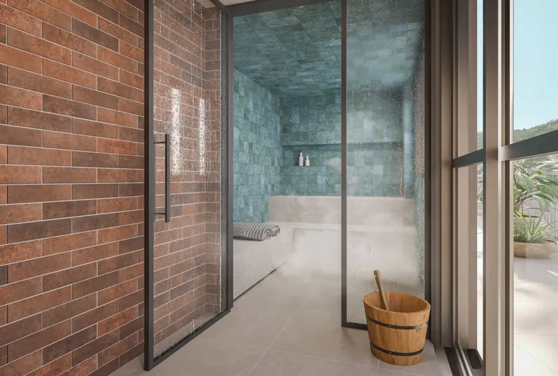 Spa com sauna a vapor do Cores da Tijuca